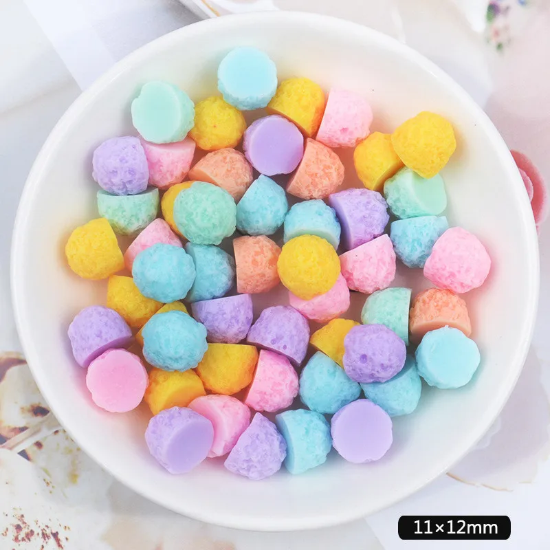 10 шт./пакет Смешанные Красочные конфеты клейкие аксессуары полимерная глина