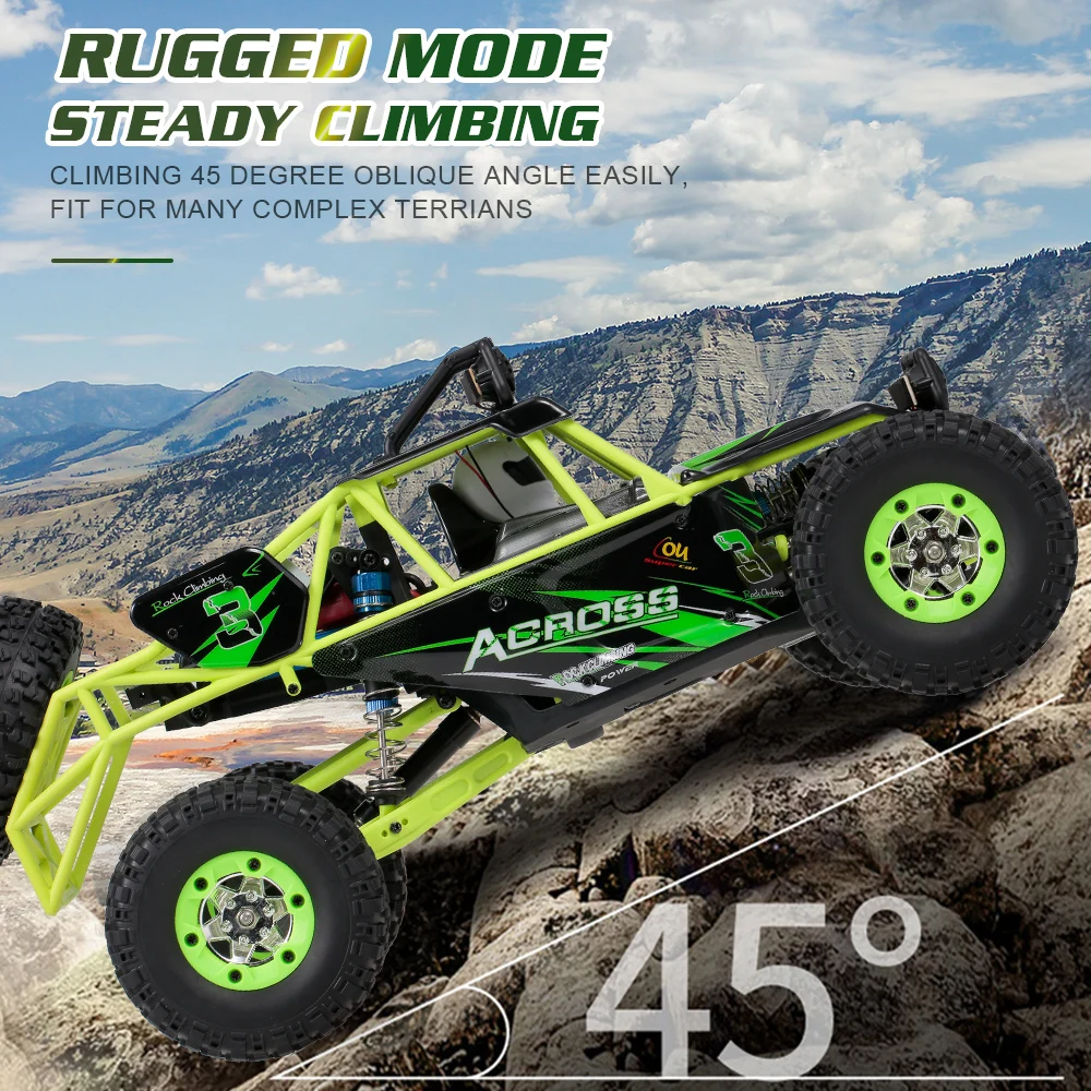 Wltoys 12428 1/12 RC альпинистская машина 2,4G 4WD 50 км/ч высокая скорость RC автомобиль электрические игрушки матовый гусеничный RTR внедорожник