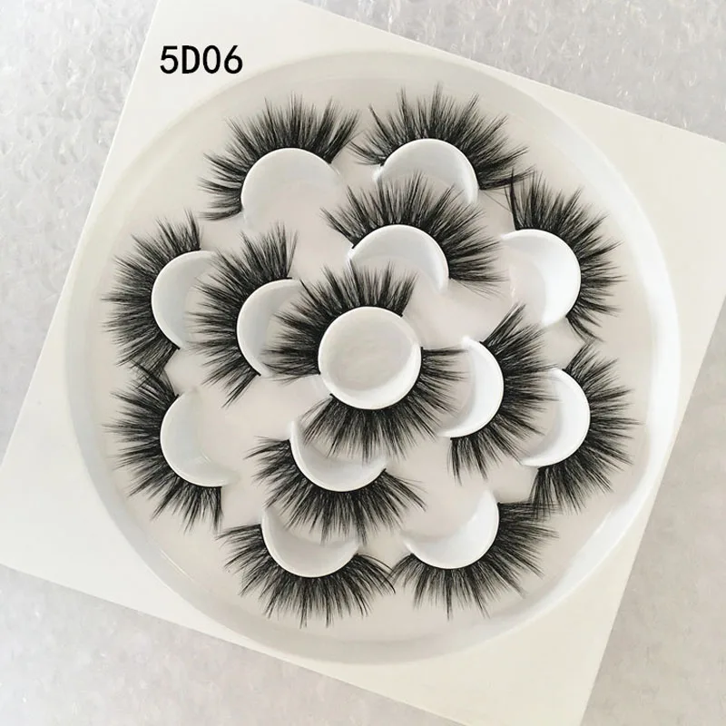 7 Pairs Lotus Plate 3D Faux Mink Lashes Split Thick Natural Long False Eyelashes Volume Fake Lashes Makeup Extension Eyelash 7 Pairs Lotus Plate 3D Faux Mink Lashes Split Thick Natural Long False Eyelashes Volume Fake Lashes Makeup Extension Eyelash