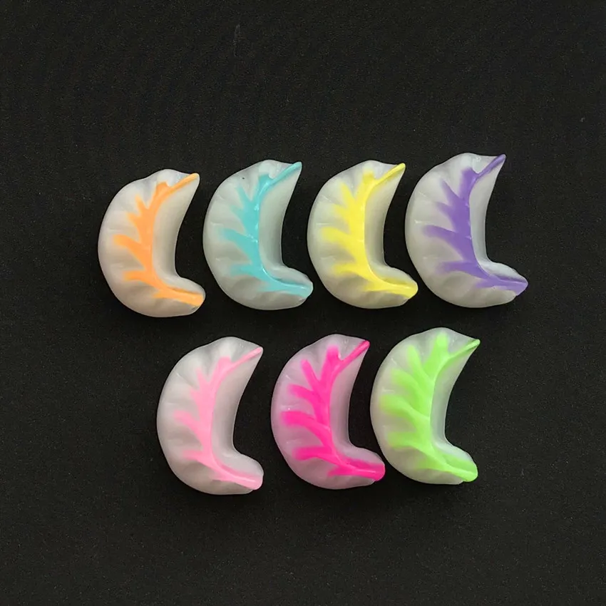 

10pcs 32mm*23mm Multicolor Resin Flatback Artificial Fake Food Dumplings For Necklace Keychain Pendant DIY Making Accessories