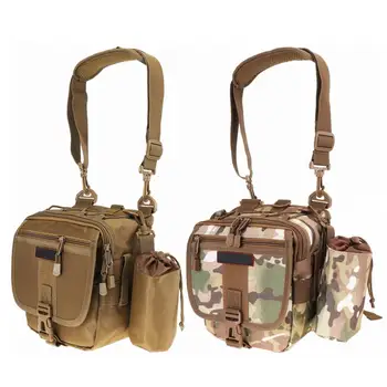 

Multifunctional Camouflage Fishing Bag Messenger Waist Bag/Waterproof Fishing Rod Lure Reel Line Tackle Storage Bag