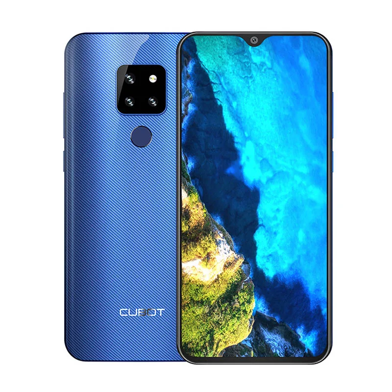 Blue Cubot P30 Android 9,0 4 Гб 64 Гб Смартфон 6,3 ''FHD+ экран капли воды 2340*1080 MT6763 Восьмиядерный 4000 мАч Face ID 4G мобильный телефон - Цвет: Blue
