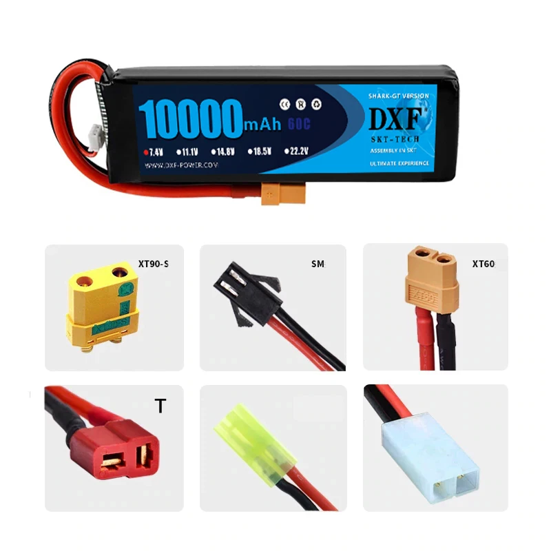 DXF Li-HV7.6V140C4400mAhバッテリー 4個セット DXF Li-HV7.6V140C4400mAhバッテリー 4個セット DXF Li-HV7