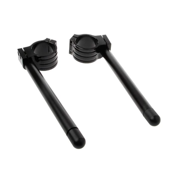 

Drop Ship. 1 Pair Universal CNC 50mm Motorcycle Clip on Ons Fork Riser Regular Handlebar