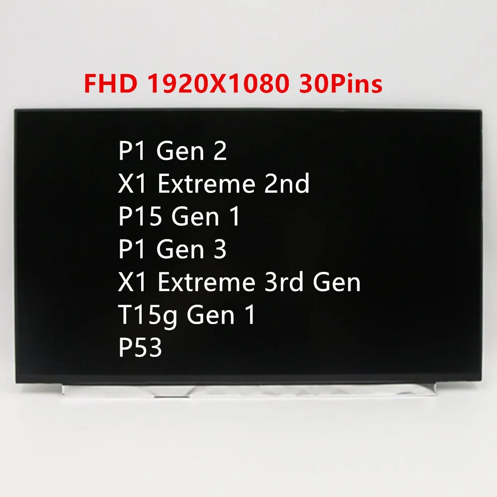Originale Per Lenovo Thinkpad P53 P1 X1 Extreme Gen 2 P15 T15G Gen 1 P1 X1 Extreme Gen 3 Schermo Lcd Fhd Ips 0101Yn165