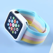 

Glass+Case+Band For Apple Watch Strap 44mm 40mm 38mm 42mm Silicone Smartwatch Belt Bracelet For iWatch Series 3 4 5 6 Se Band