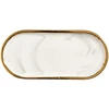 Nordic Marble Texture Tray Ceramic Oval plate Western Dish Dessert Dish Jewelry Storage Tray 4
