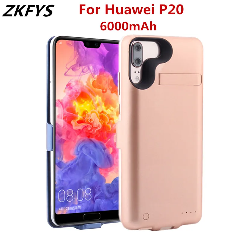 ZKFYS чехол для батареи huawei P20 внешний ударопрочный внешний аккумулятор Чехлы для аккумуляторов 6000 мАч Зарядное устройство Чехол Контейнер для аккумуляторных батарей