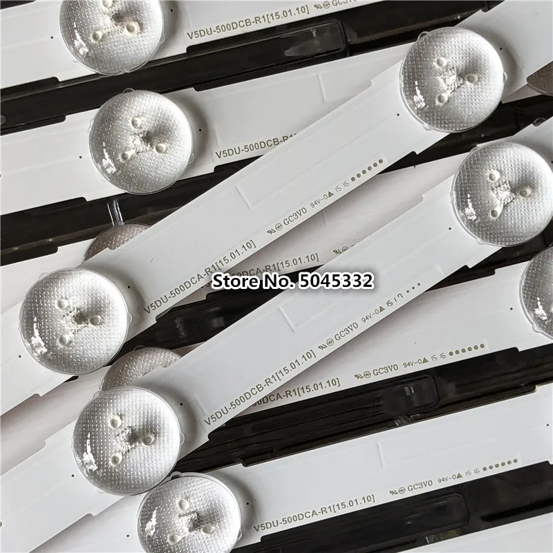 Два кольца в одном, 12 шт./набор, светодиодный Подсветка полосы для samsung UE50JU6400 UN50JU6500 V5DU-500DCB-R1 500DCA BN96-34796A 34795A S_5U70_50_FL_R6 L7