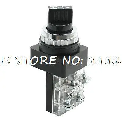 

NO+NC 4 Screw Terminals 3 Position Rotary Push Button Switch AC 250V 6A
