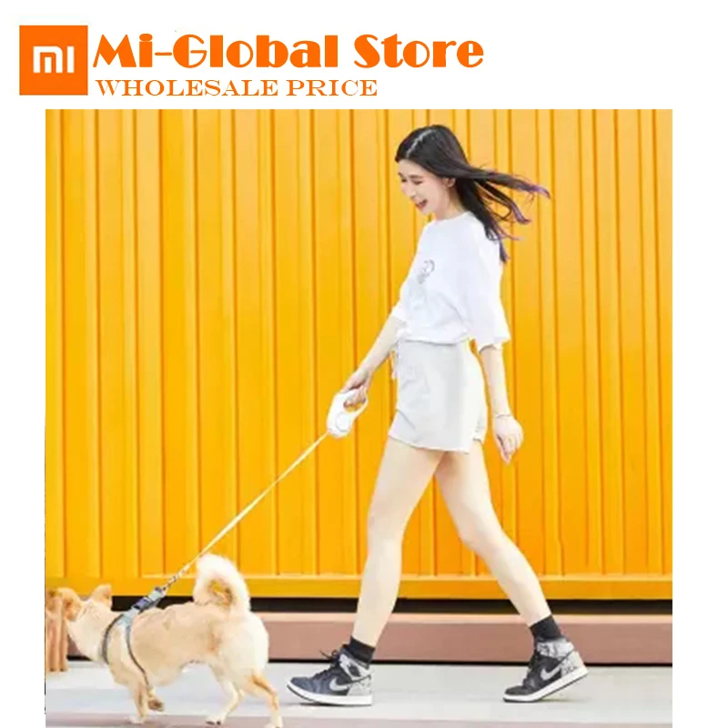 

New Xiaomi Mijia Youpin PetKit Streamer telescopic traction rope white Touch operation colorful streamer