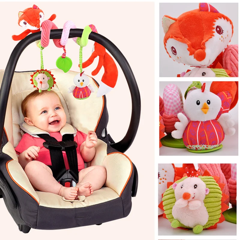 

Детские плюшевые погремушки в виде лисы, 0-24 месяца