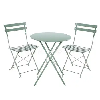 

8Nordic Balcony Table And Chair Three-piece Set Of Leisure Folding Outdoor Courtyard Iron Balcony Table Modern Balcony Tea Table
