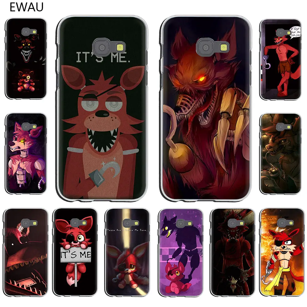 

EWAU Fnaf Plush Foxy hard Phone Case for Galaxy J7 J6 J5 J3 J2 J1 2015 2016 Prime 2017 EU US Version