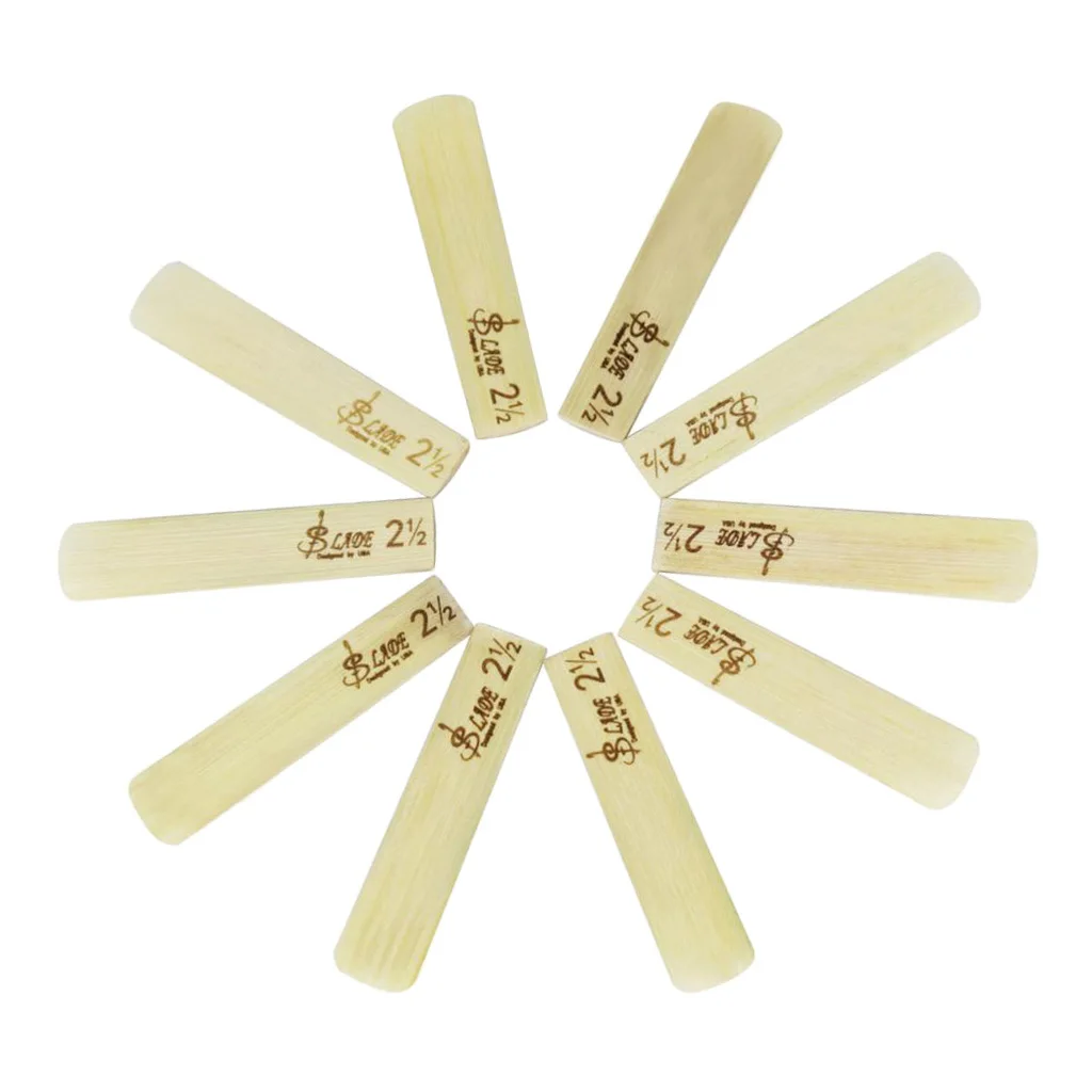 10 шт. трости для альт-саксофона Sax Reeds 2,5 прочность для Деревянный духовой инструмент части