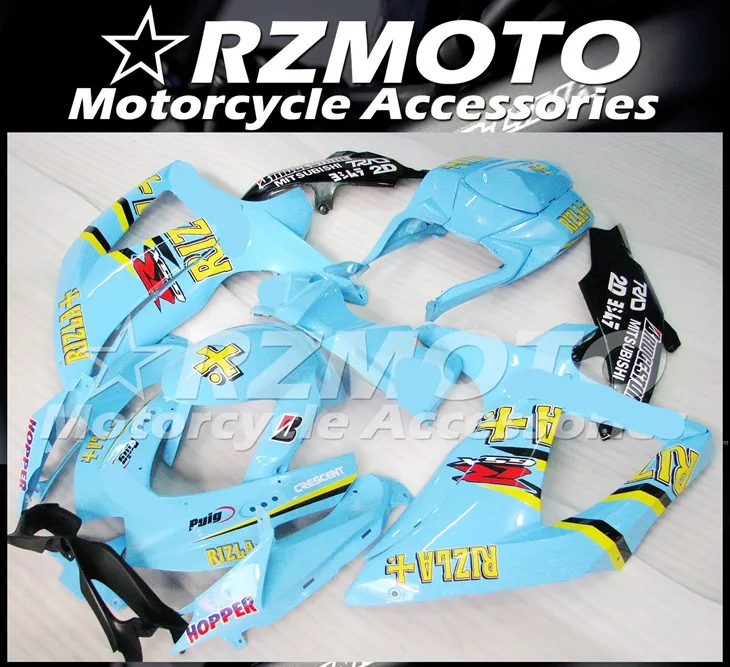 ABS мотоцикл обтекатель комплект для SUZUKI GSXR600 750 K8 2008-2010 год кузов литья под давлением Магазин № 1149