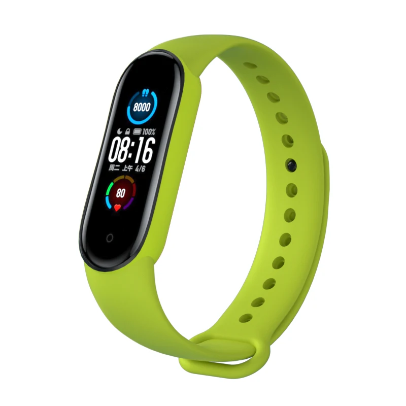 Ремешок силиконовый для Amazfit Band 5 Xiaomi Mi band 4 3 сменный Браслет с nfc принтом 5|Ремешки