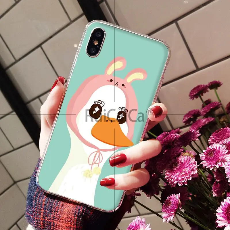 Super cute cartoon duck goose