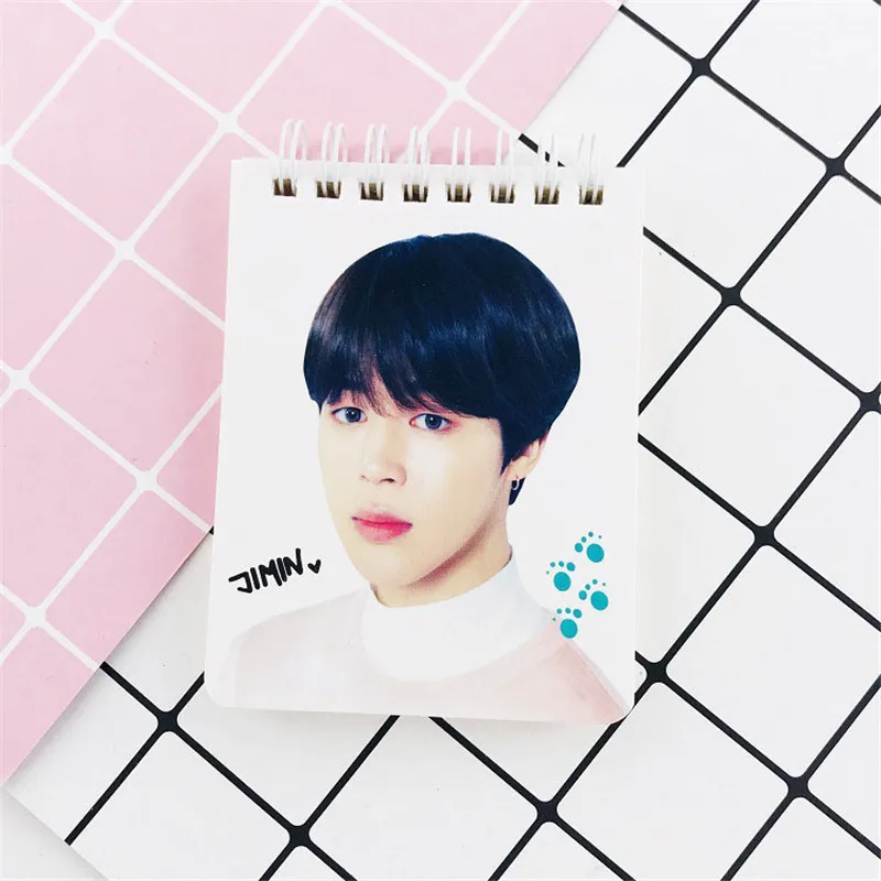 KPOP Bangtan мальчики карта душа персональная записная книжка катушка Spirol записная книжка дирей канцелярские принадлежности JUNG KOOK JIMIN JIN SUGA J-HOPE FH260 - Цвет: JIMIN