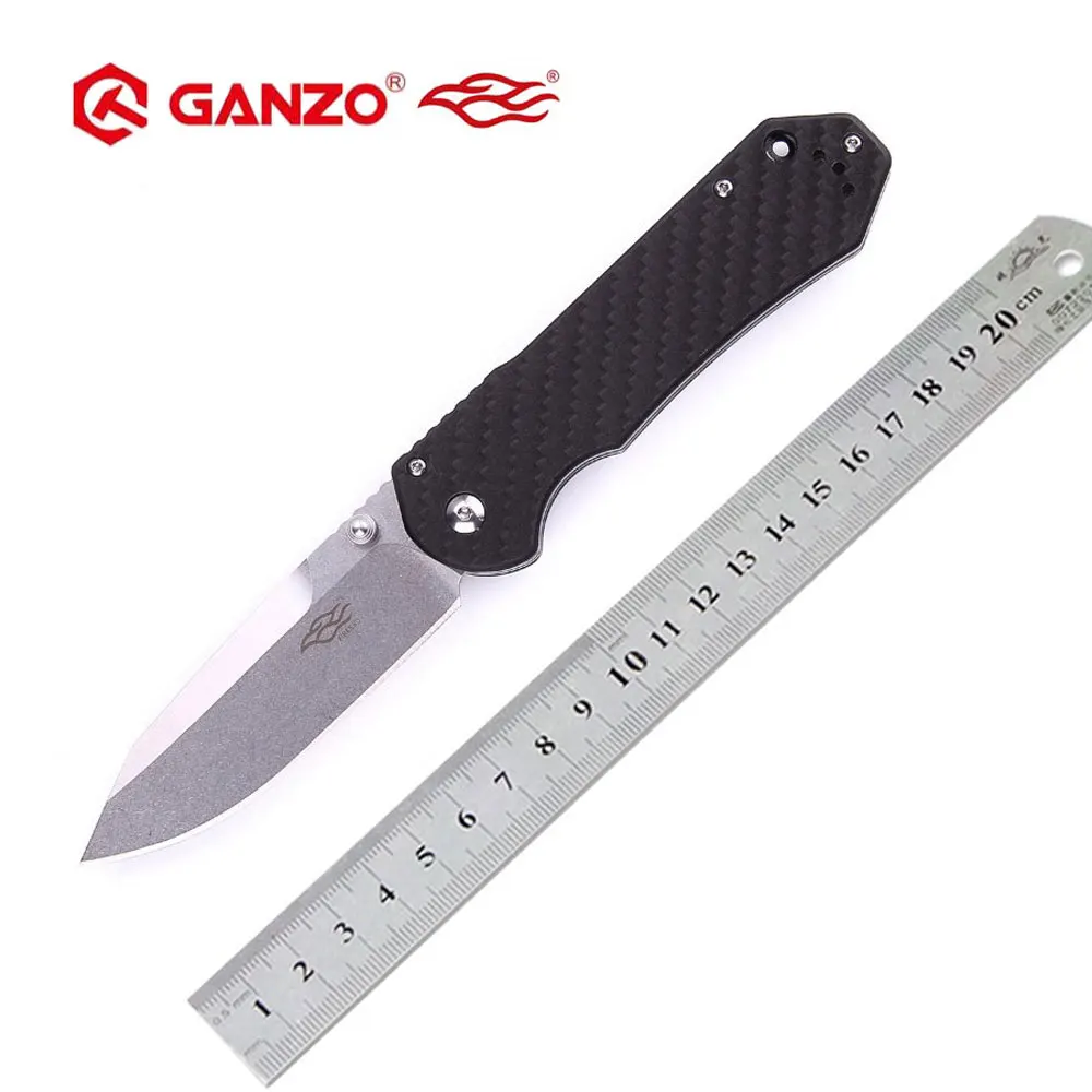 58-60HRC Ganzo G7452 440C G10 или ручка из углеродного волокна складной нож для выживания походный инструмент карманный нож тактический edc Открытый инструмент