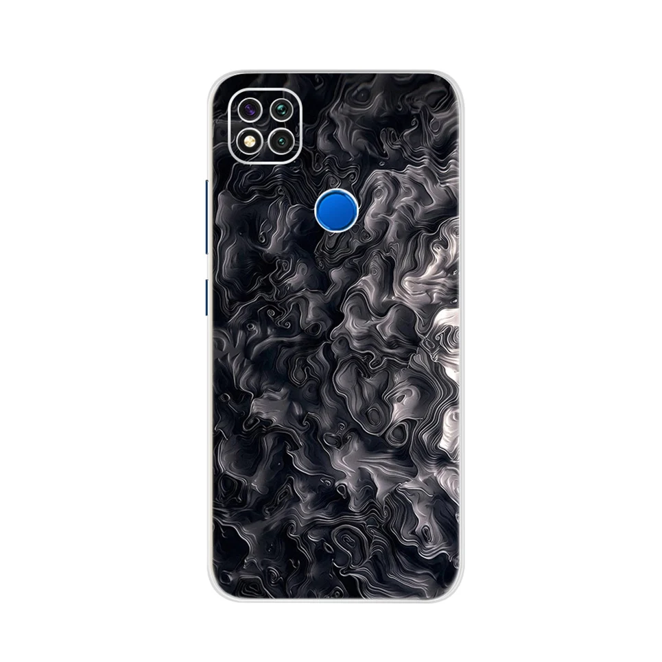 Dành Cho Xiaomi Redmi 9C Ốp Lưng Silicone Mềm Mại Thời Trang Mới Điện Thoại Dành Cho Xiaomi Redmi 9C NFC Ốp Lưng Ốp Lưng TPU Trên redmi9C 9 C 9A Fundas cases for xiaomi blue