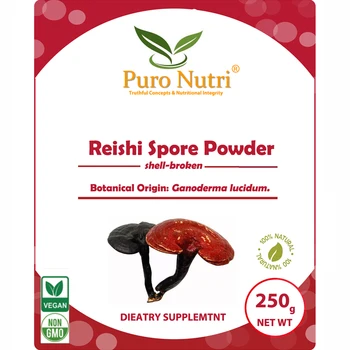 

Reishi mushroom low temperature shell-broken ganoderma lucidum spore powder freshly processed 2020