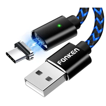 

FONKEN Type-C netic C Cable Phone net Cable LED Fast Charging Cable Charge Cord Charging for Mobile