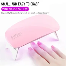 Sunmini 6 Вт белая/Розовая Светодиодная лампа для ногтей мини портативный микро USB сушилки для ногтей УФ-гель для ногтей светодиодный светильник для украшения ногтей инструменты