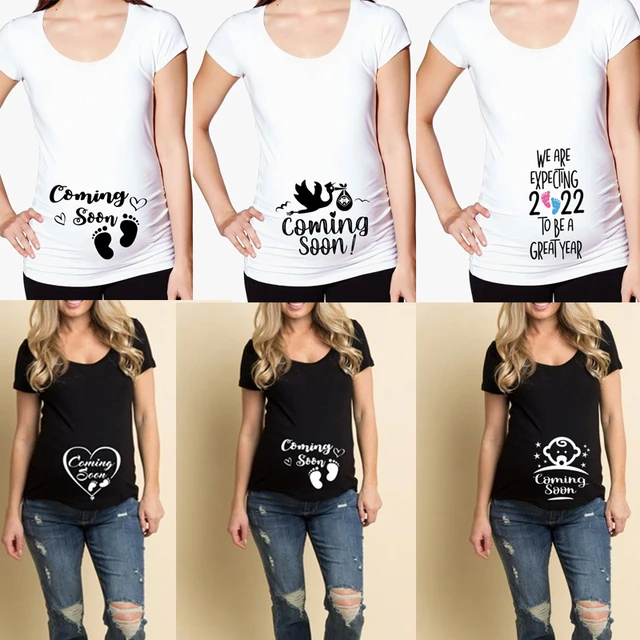 Pregnancy T-shirt Couple T-shirts Funny Maternity Shirts Cute Couple Pregnancy  Shirts Pregnancy Announcement Shirts - AliExpress