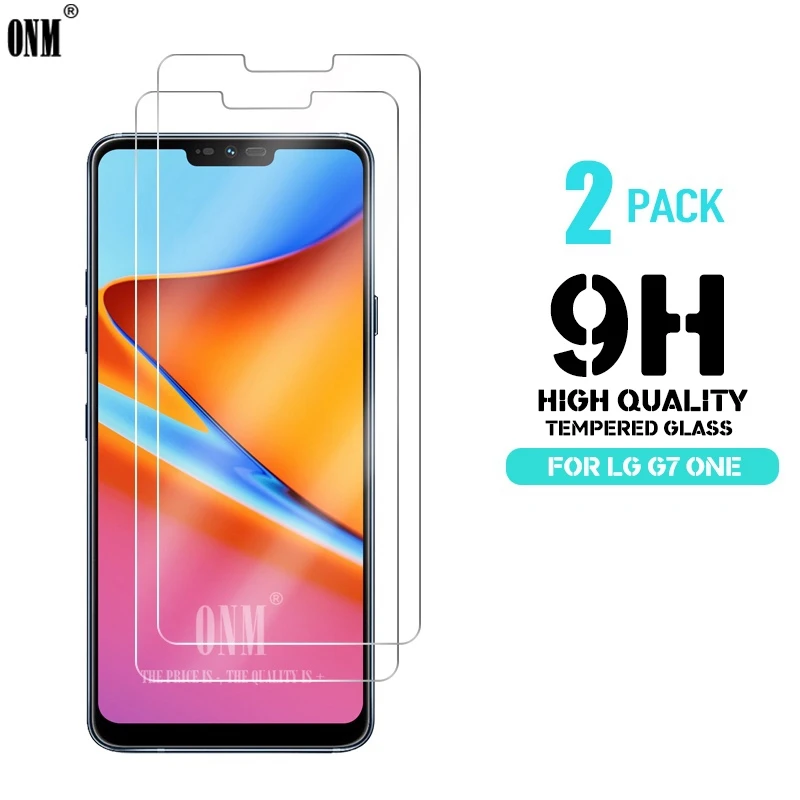 2 шт закаленное стекло для LG G7 One Стекло протектор экрана 2.5D 9H Премиум Закаленное