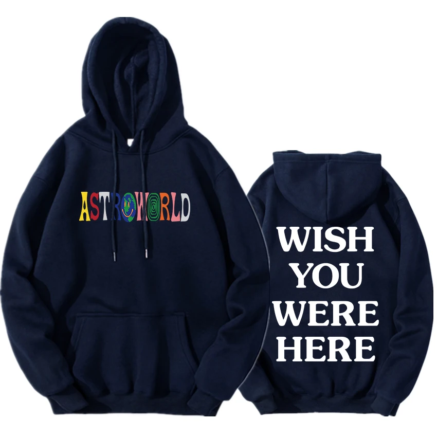 Мужская толстовка с надписью Travis Scott Astroworld модная капюшоном пуловер для мужчин и