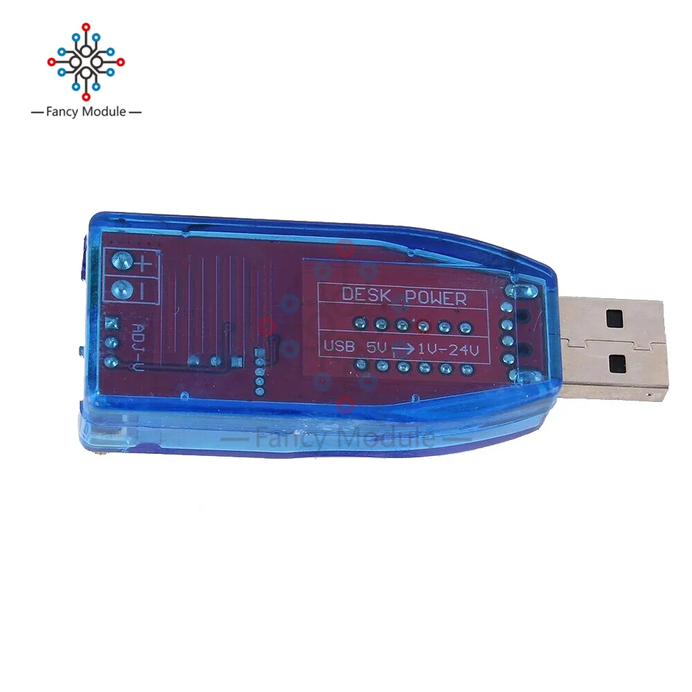 Светодиодный Potentiometer 5 В к DC 1-24 В регулируемый потенциометр USB Шаг вверх/вниз повышающий конвертер Блок питания регулятор напряжения Модуль