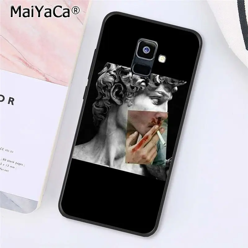 MaiYaCa Винтаж штукатурка статуя Давида эстетическое искусство чехол для телефона для samsung Galaxy A7 A8 A6 плюс A9 A50 A70 A20 A30 A40 - Color: A13