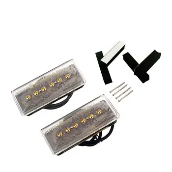

Mounchain Six String Transparent Feather Pickups for Guitar Parts