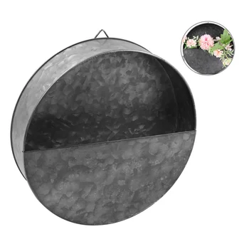 

1Pc Hanging Flower Bracket Basket Durable Iron Sheet Rust-Resistant Hanger for Trinkets