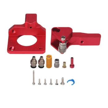 

3D Printer Extruder Kit Dual Gear Aluminum Alloy Accessories for Cr-10S 1.75mm Drive Feed Double Pulley Extru