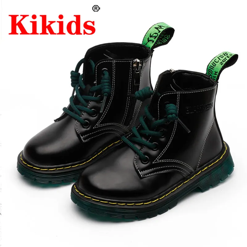 

New 2020 Kid Boots Spring Autumn Leather Children Boots Fashion Toddler Kids Boots Fashion Soft Girls Waterproof Motorcycle Shoe