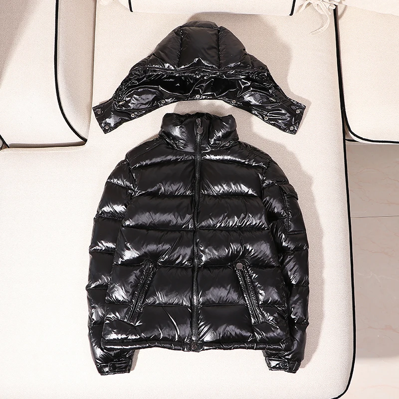 Мужская пуховая куртка, зимнее пуховое пальто для мальчиков, большие размеры, мужские зимние куртки, теплая верхняя одежда, M L XL XXL 3XL 4XL