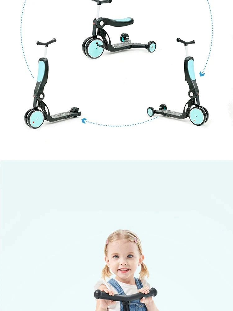 children's scooter 1-3-6 years old baby balance bike children's tricycle stroller