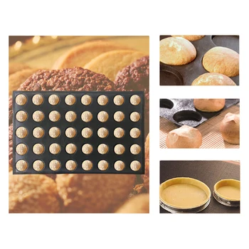 

SHENHONG Non Stick Perforated Bread Mold Silicone Glass Fiber Mould Tart Tray Baguette Loaf Baking Perfored Pan