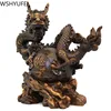 Chinese Good Lucky Dragon Figurines and Statue Golden Dragon Animals Sculpture Home Office Wedding Decor Ornaments Crafts ► Photo 3/5