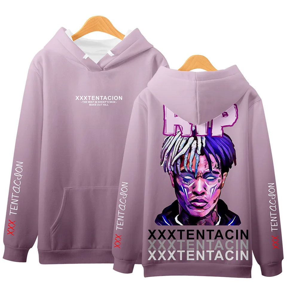 Xxxtentacion BAD Hoodie Rapper Xxxtentacion хип хоп 3D мужские толстовки с принтом свободный длинный рукав толстовка с капюшоном пуловер 4XL