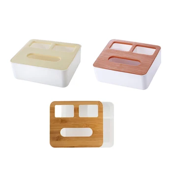

Plastic Tissue Box Removable Cover Napkins Case Home Kitchen Paper Phone Holdler Organizer Decoration