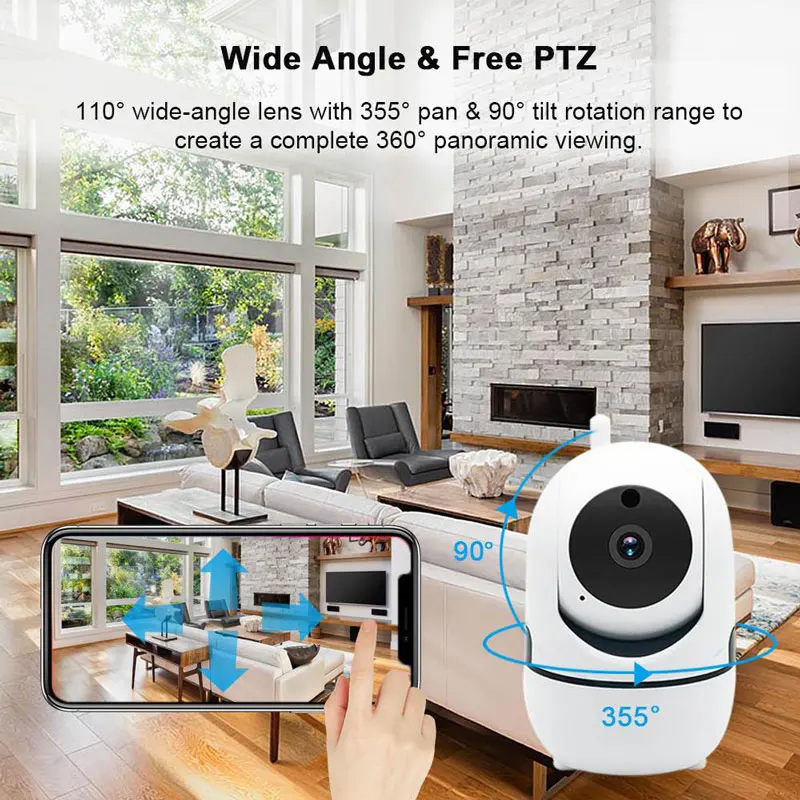 1080P Macchina Fotografica del IP Video Baby Sitter WiFi di Visione Notturna Senza Fili di Monitora