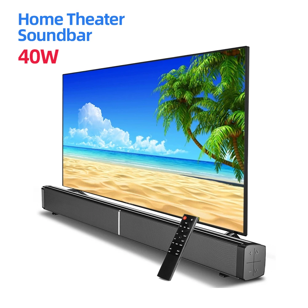 

40W Soundbar Speakers wireless bluetooth sound bar 3D Stereo Home Theater Surround SoundBar with remote control speaker