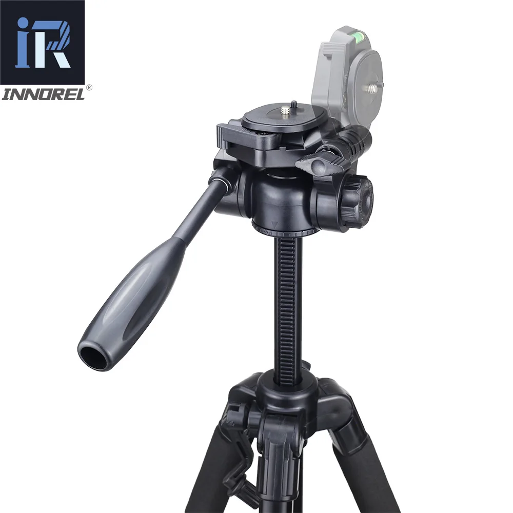 Portable Mobile Phone Tripode Professional Aluminium Tripod for DSLR Camera Gopro for iPhone Samsung Xiaomi Huawei with Pan Head
