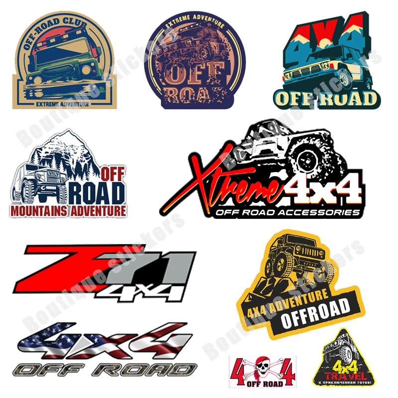 15種類の80センチメートルレトロオフロード4 4ボディステッカー道路pvcビニール車のステッカーオールドスクールステッカー車横ステッカー Car Stickers Aliexpress