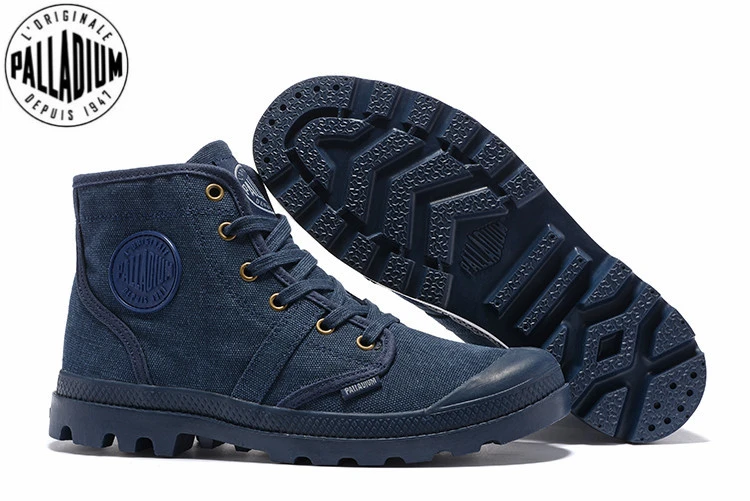 Palladium Pampa Hi 52352 Cowboy Blue Sneakers Comfortable High Quality  Ankle Boots Lace Up Canvas Men Casual Shoes Size 39-45 - Walking Shoes -  AliExpress