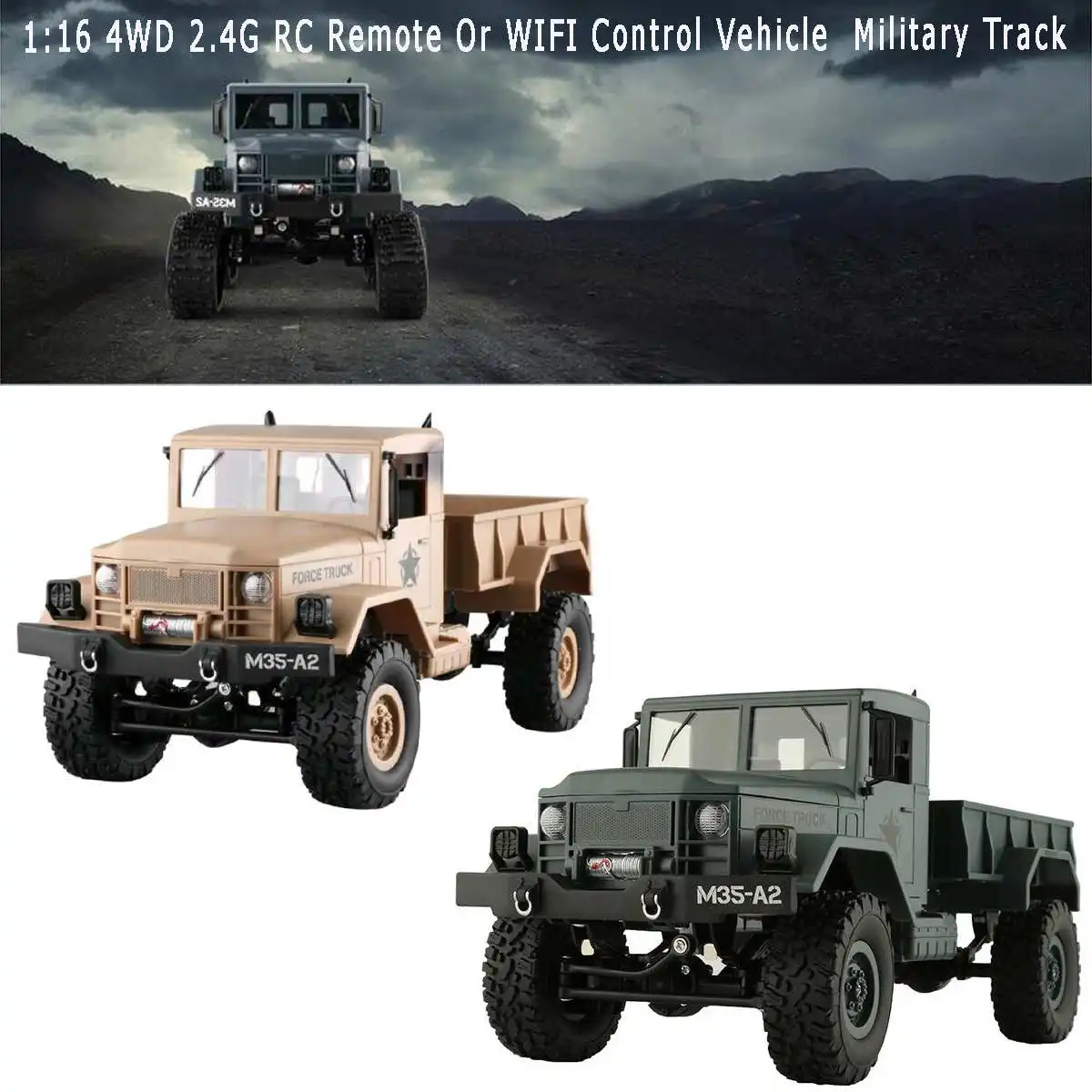 

Hot 1:16 Scale 2.4G 4WD Off-Road RC Tank Rock Crawler Tank on The Radio Control Battle 4 Wheel RC Military Vehicles Truck