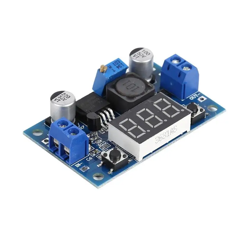 Мини LM2596S источник питания DC-DC понижающий Регулируемый понижающий модуль питания модуль зарядное устройство с цифровым дисплеем